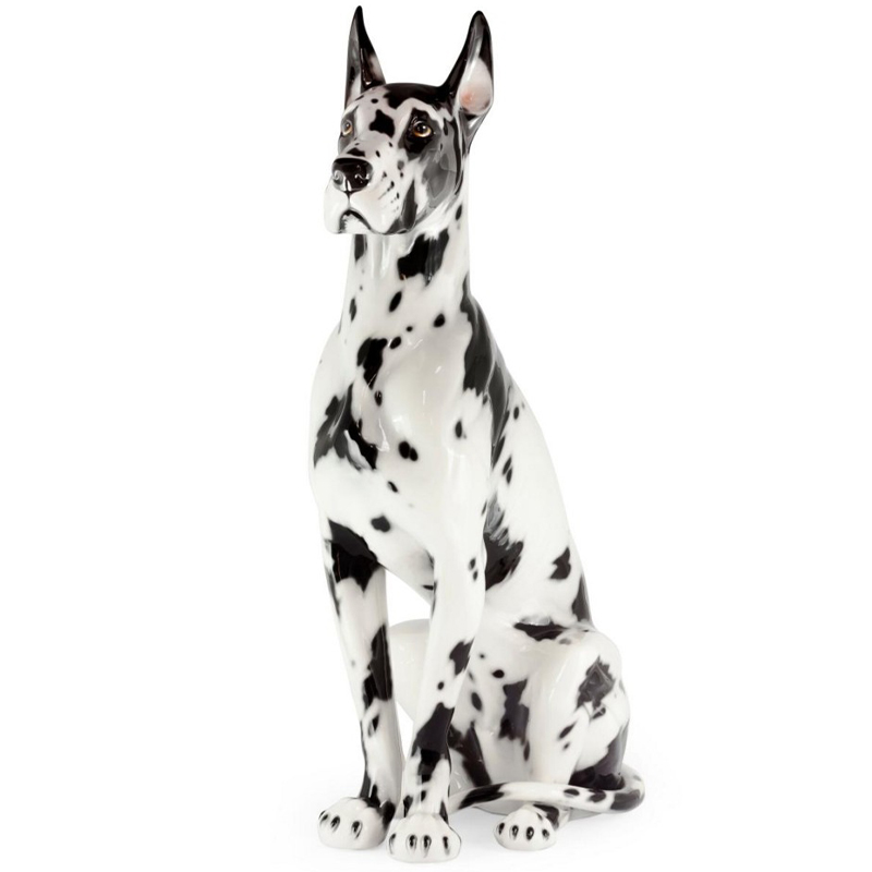 Статуэтка Abhika Great Dane Up Black White Белый Черный в Ижевске | Loft Concept 