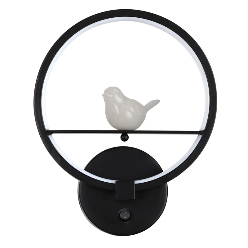 Бра Bird Ring Sconce black Черный в Ижевске | Loft Concept 