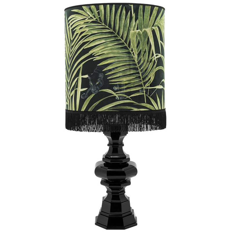 Настольная лампа Table Lamp Empire Velvet Black Green Зеленый Черный в Ижевске | Loft Concept 