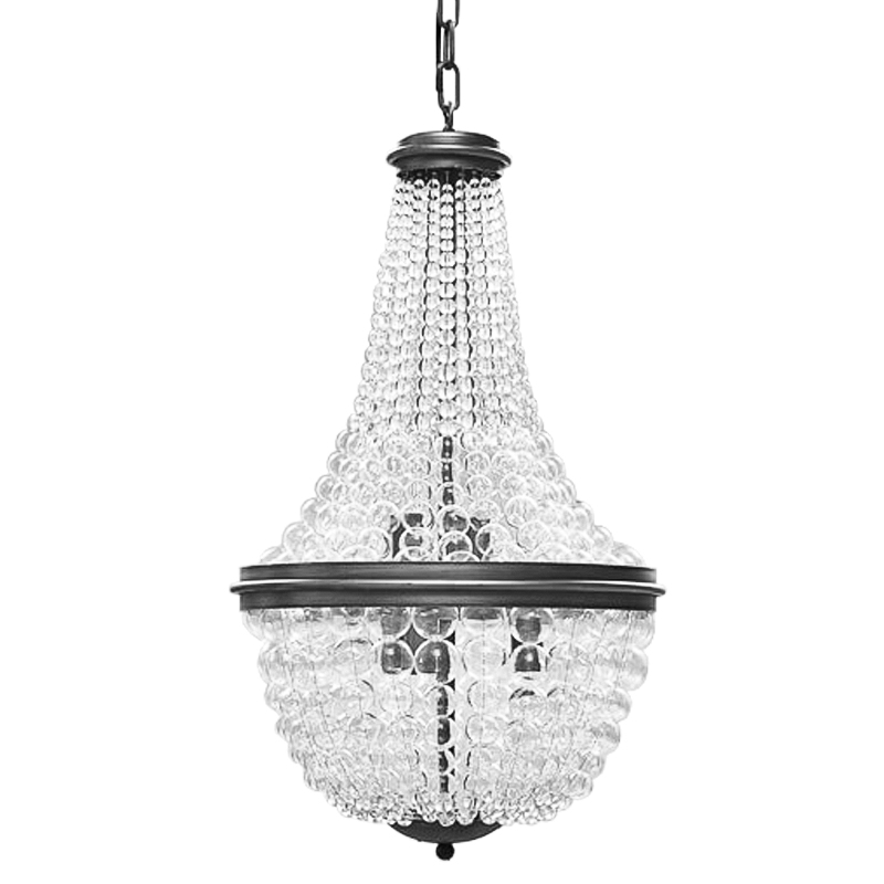 Люстра Bubble Blower Classic Chandeliers Графит Прозрачный в Ижевске | Loft Concept 