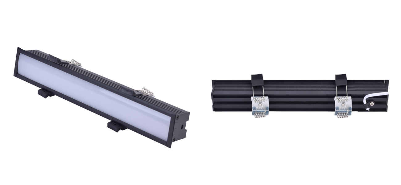 Врезной потолочный светильник Hidden Light 28 см Черный - фото