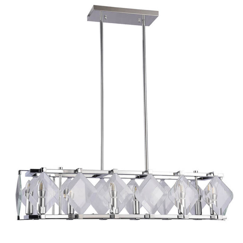 Люстра Glass Rhombus Lighting Хром в Ижевске | Loft Concept 