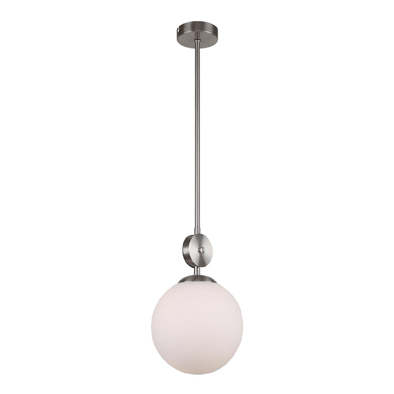 Подвесной светильник Kyran Nickel Hanging Lamp Никель Белый в Ижевске | Loft Concept 