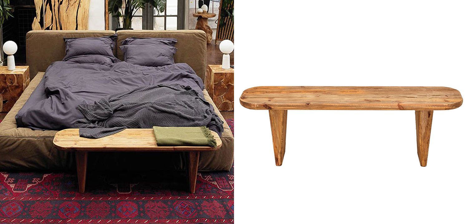 Скамья из массива сосны Ortiz Bench - фото №1