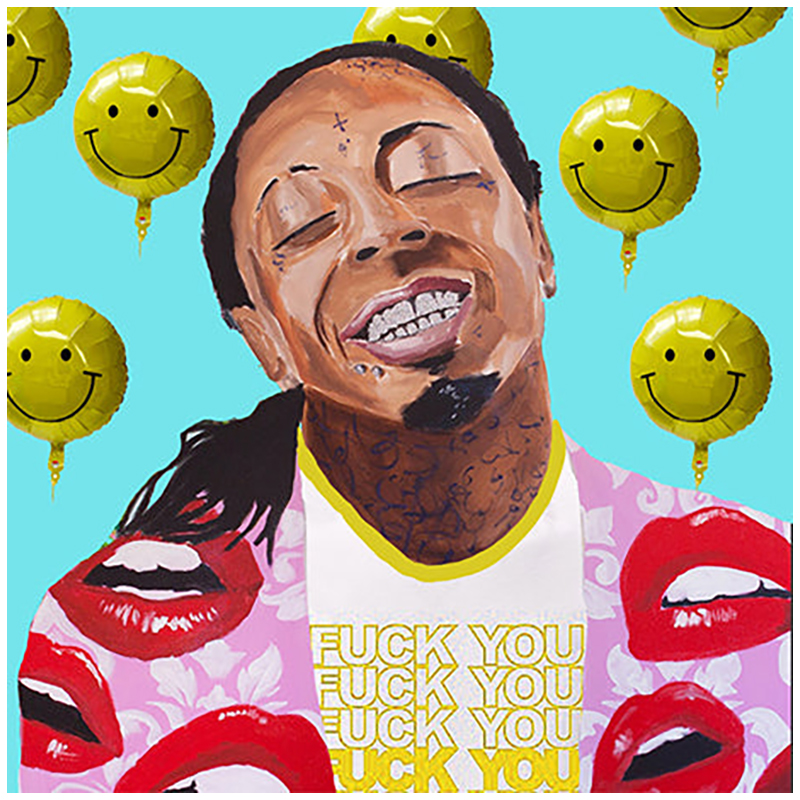 Картина Lil Wayne with Smiling Balloons Мульти в Ижевске | Loft Concept 