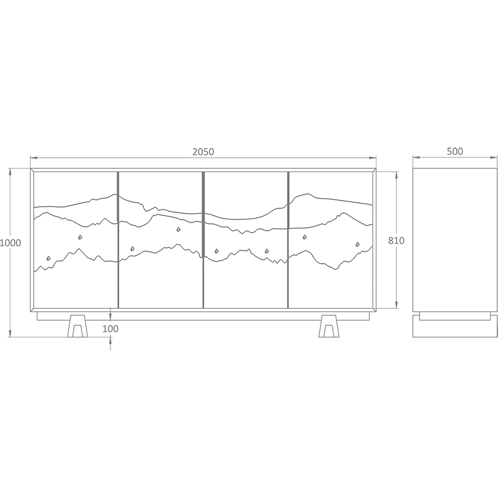 Буфет Okinawa Taupe Large в Ижевске
