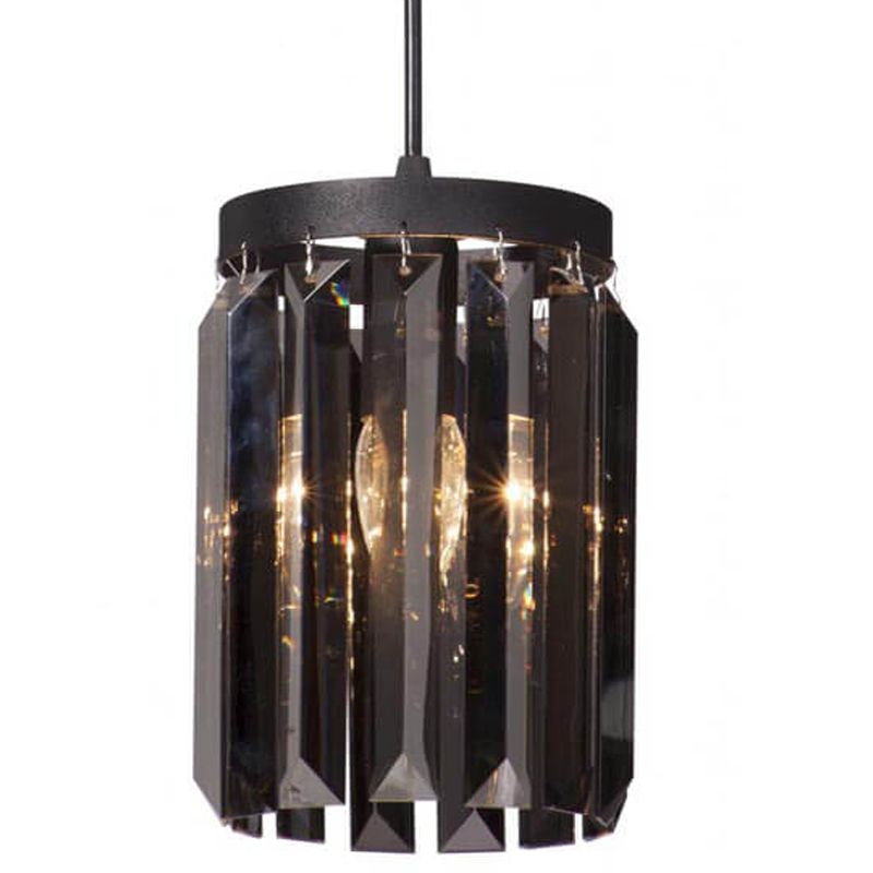 Светильник ODEON Smok Glass  Pendant lamp Стекло Смок D 12 Черный матовый в Ижевске | Loft Concept 