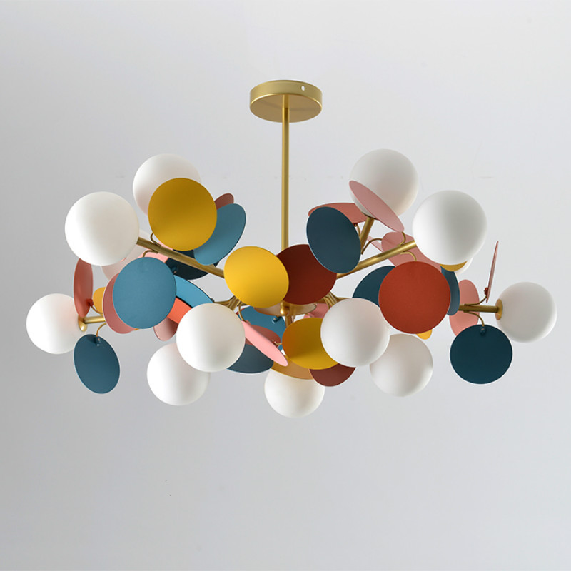 Люстра MATISSE Chandelier multicolor Золотой Белый Мульти в Ижевске | Loft Concept 