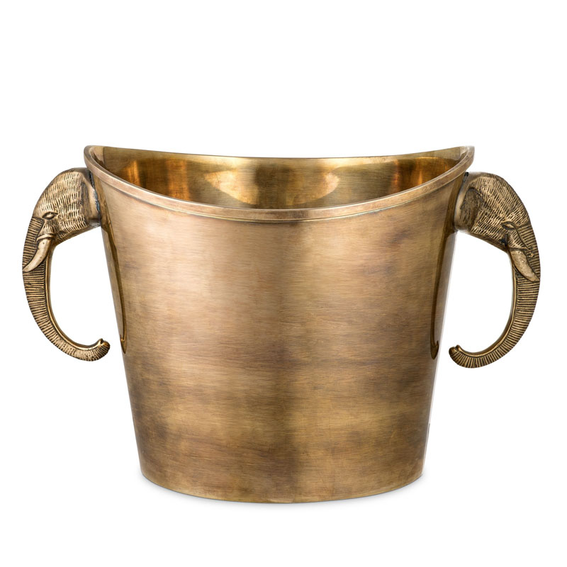 Ведерко для льда Eichholtz WINE COOLER MAHARAJA brass Винтажная латунь в Ижевске | Loft Concept 