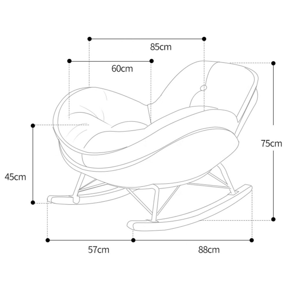 Кресло-качалка для отдыха Rocking Soft Chair в Ижевске