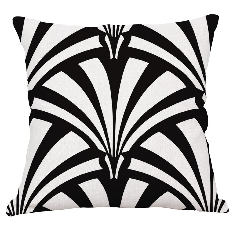 Декоративная подушка Black and White Pattern #2 Черно-белый в Ижевске | Loft Concept 