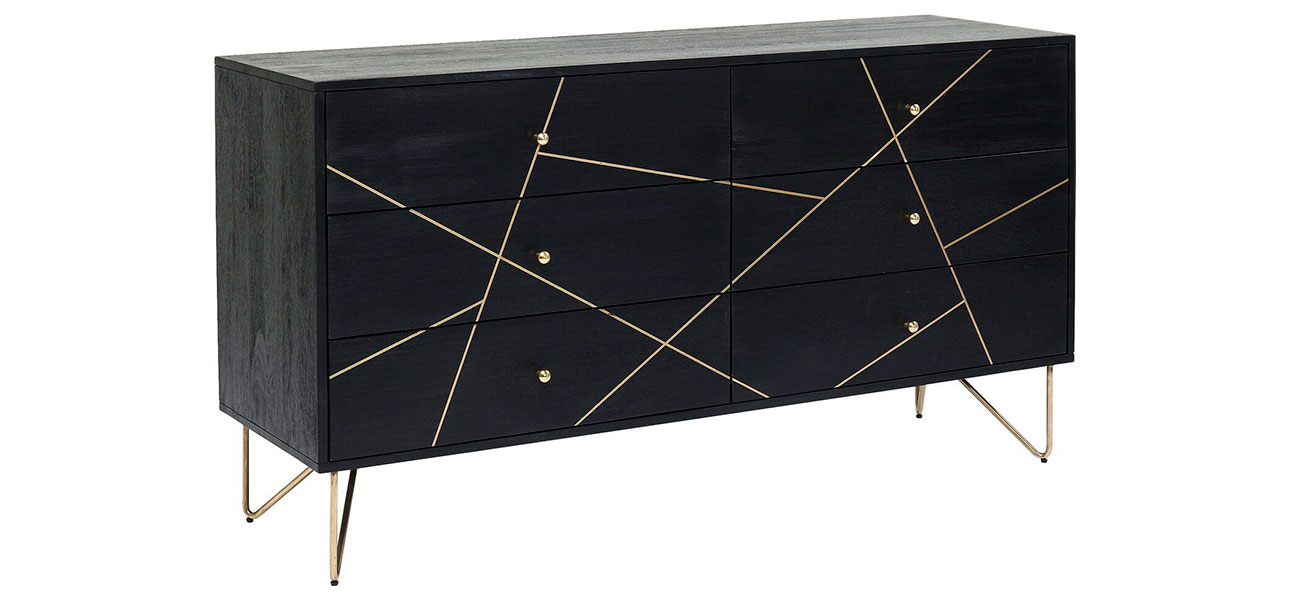 Комод деревянный Falling lines - фото