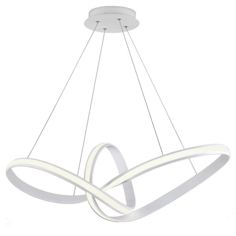 Люстра Mobius Strip White Chandelier Белый в Ижевске | Loft Concept 