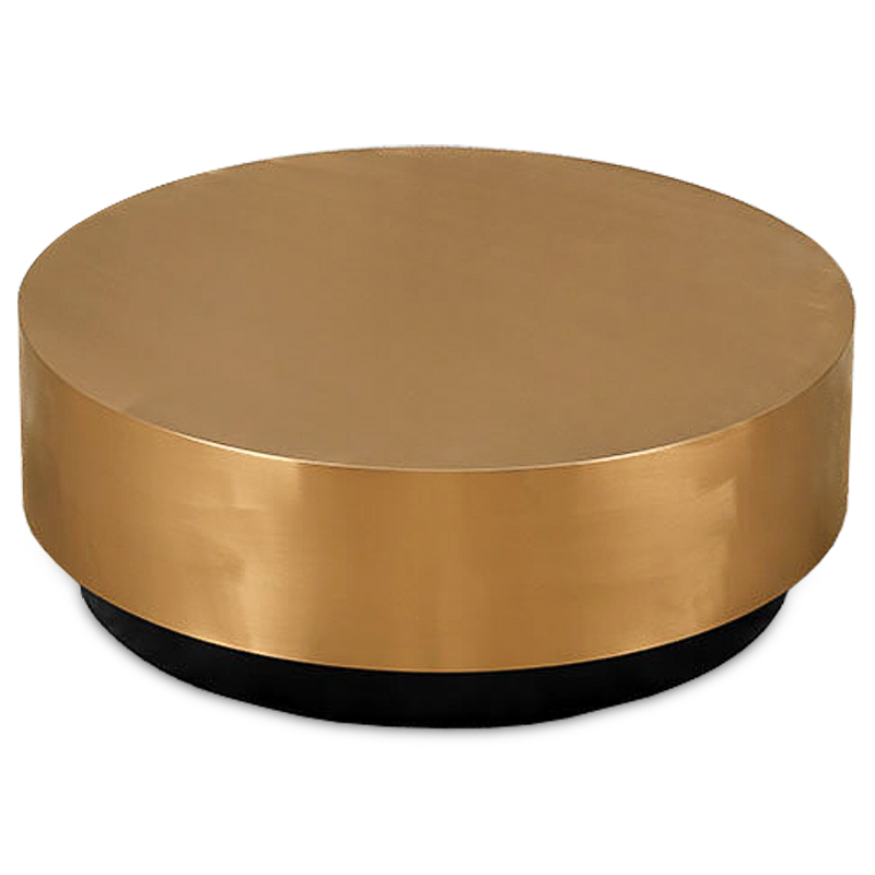 Кофейный столик Gold Washer Coffee Table Золотой Черный в Ижевске | Loft Concept 