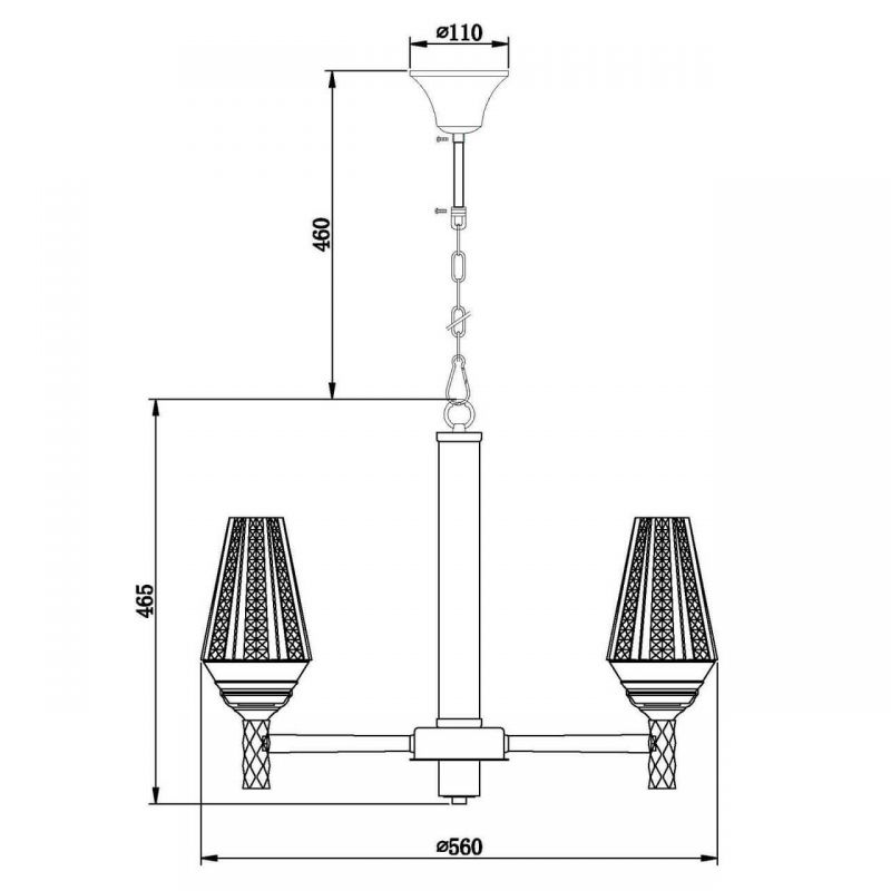 Люстра Ribbed Chandelier в Ижевске