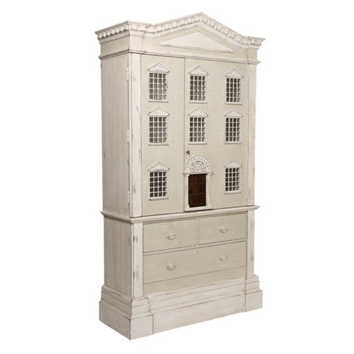 Шкаф "кукольный домик" Dolls House Cabinet ivory ( слоновая кость ) в Ижевске | Loft Concept 