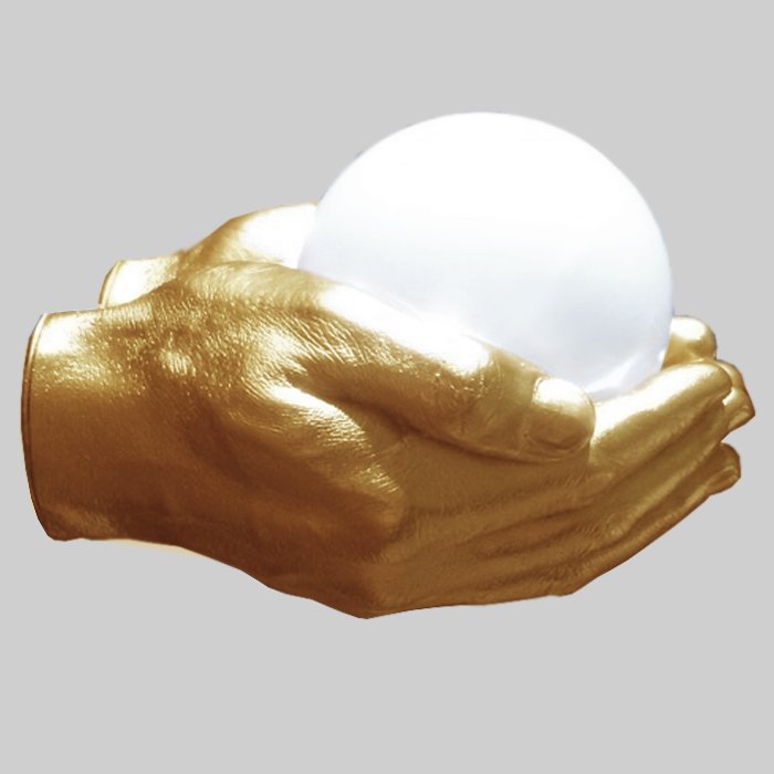 Бра Glowing Ball In The Gold Hands Золотой в Ижевске | Loft Concept 