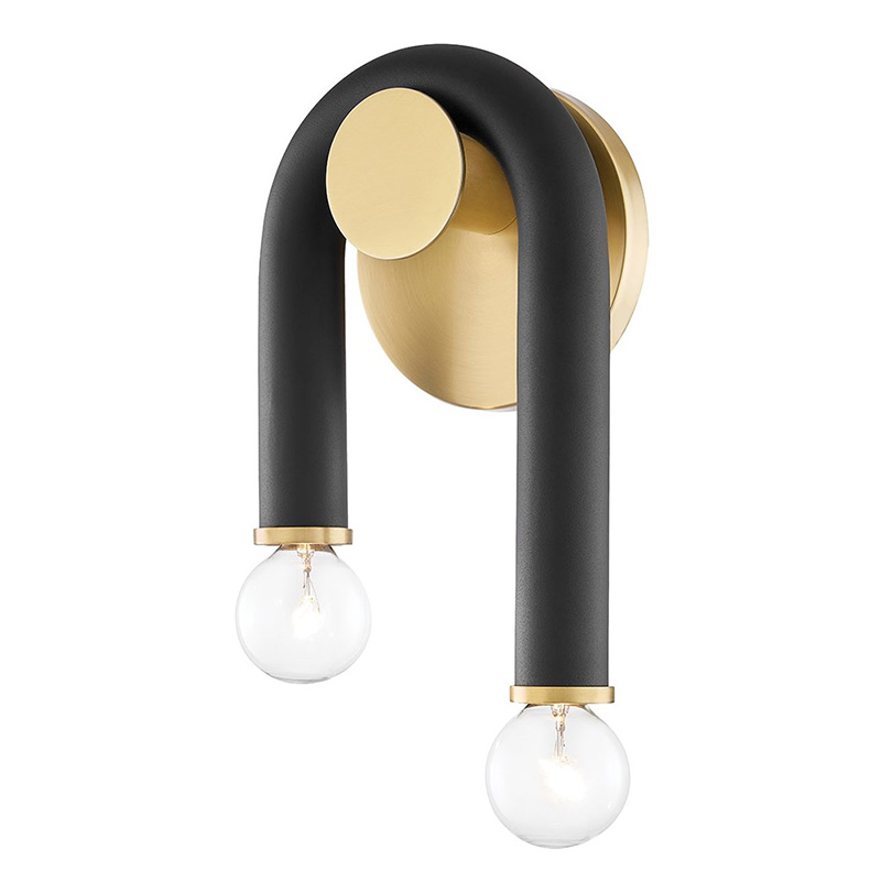 Бра Paulson floppy wall sconce gold Черный Золотой в Ижевске | Loft Concept 