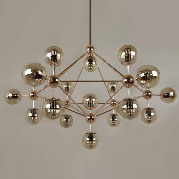 Люстра Modo Chandelier Gold Золотой в Ижевске | Loft Concept 