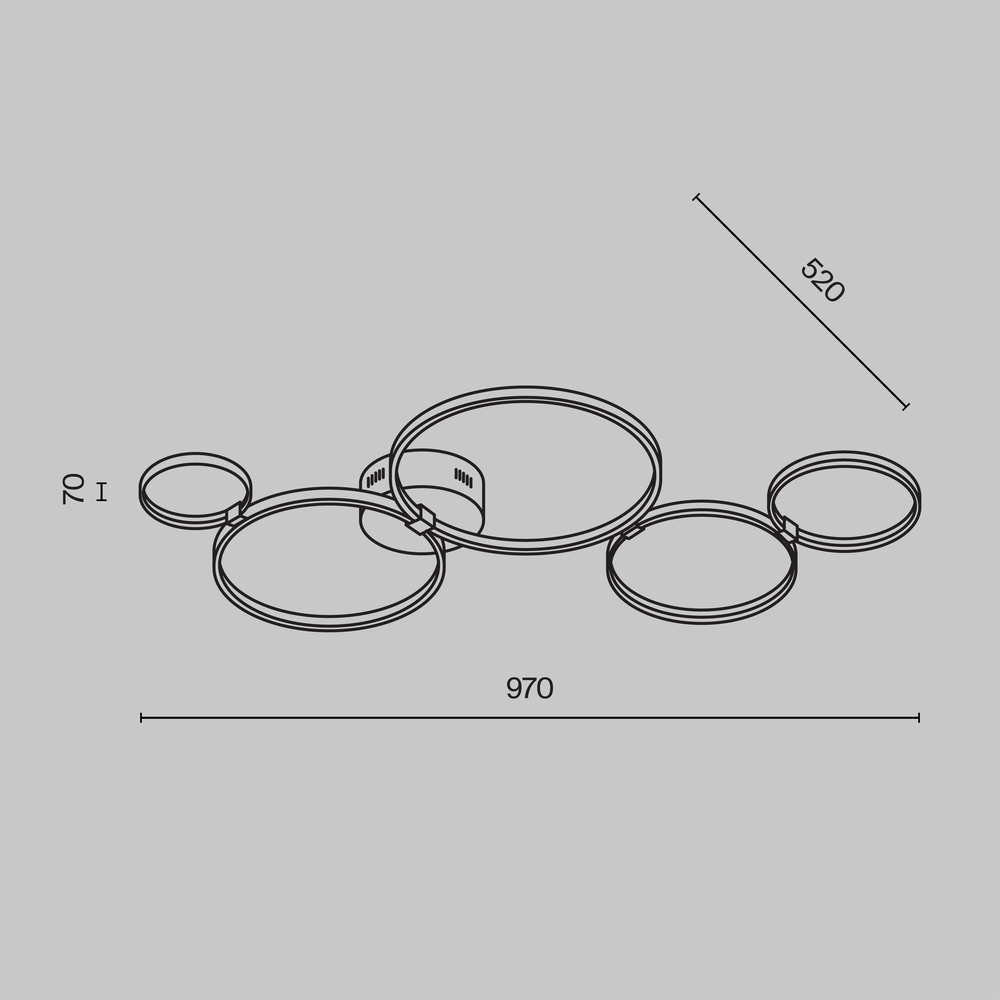 Потолочный светильник Olympia 3000-4000К 43Вт в Ижевске