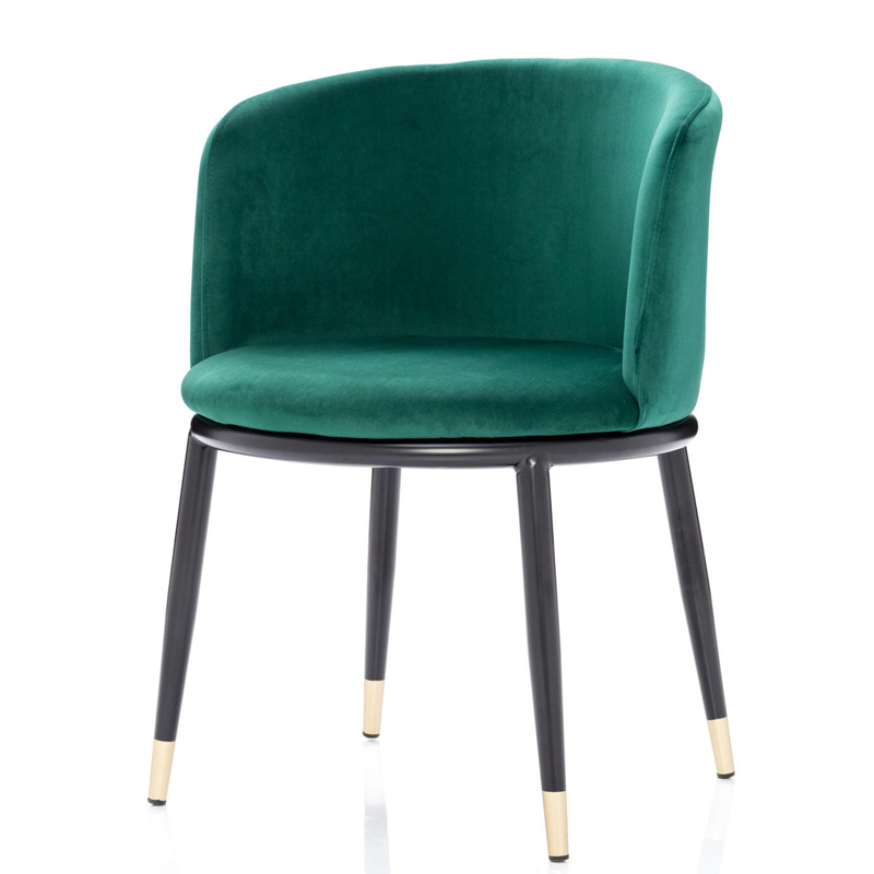 Стул Dining Chair Foucault Green Зеленый Черный Золотой в Ижевске | Loft Concept 