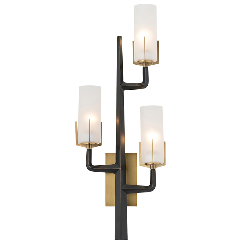 Бра Arteriors GRIFFIN SCONCE Черный Латунь Белый в Ижевске | Loft Concept 