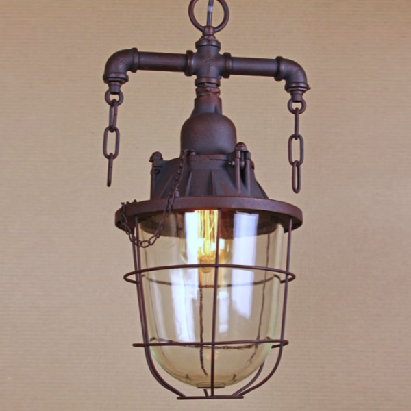 Подвесной светильник Marine Lantern Коричневый в Ижевске | Loft Concept 