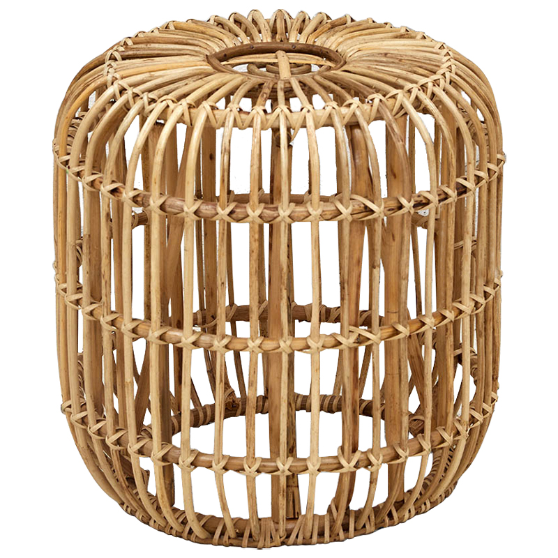 Плетеный приставной столик Wicker Side Table Древесина в Ижевске | Loft Concept 