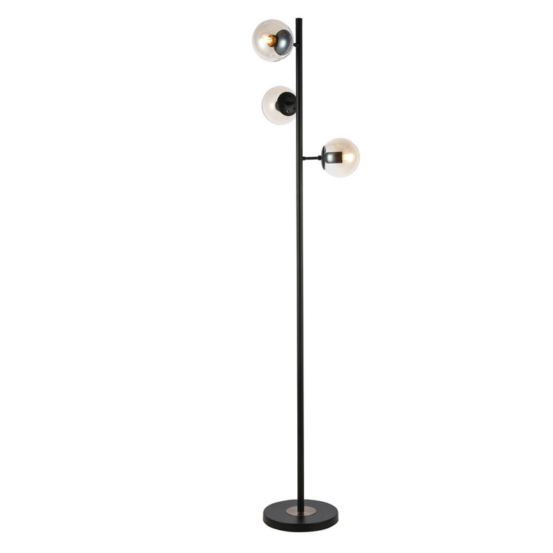 Торшер Modo Floor Lamp Ambre Black Черный Янтарный в Ижевске | Loft Concept 