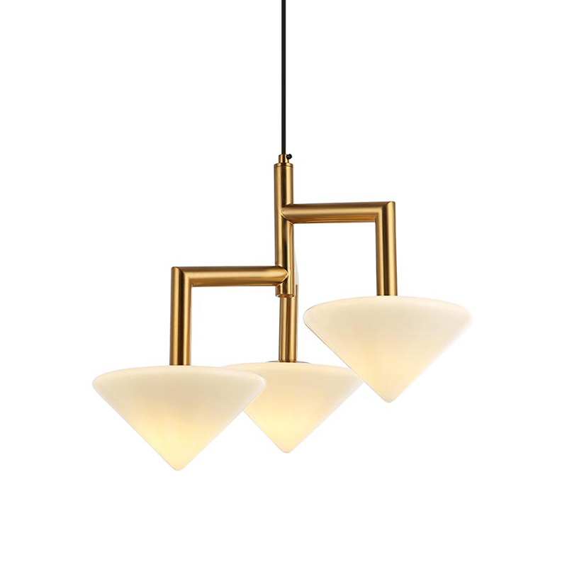 Люстра Acantha Gold Lamp Золотой Белый в Ижевске | Loft Concept 