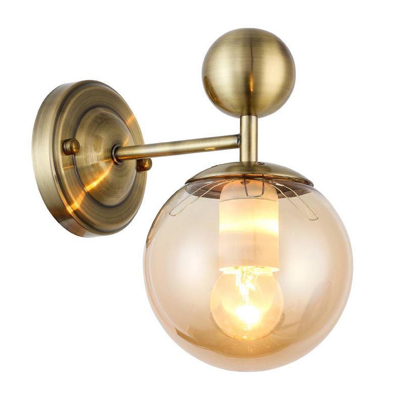 Бра Demian Bronze Wall Lamp Бронза Янтарный в Ижевске | Loft Concept 