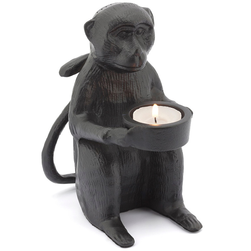 Подсвечник CANDLEHOLDER MONKEY ALLU Черный в Ижевске | Loft Concept 