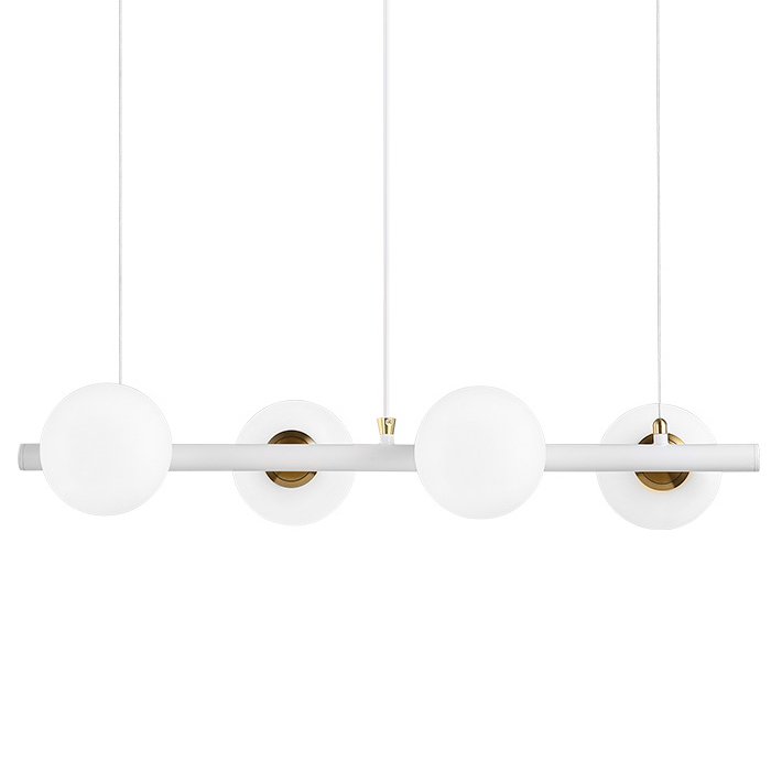 Светильник Bubble Stik four Chandelier Белый Золотой в Ижевске | Loft Concept 