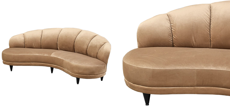 Диван Vanilla Croissant Sofa - фото №1