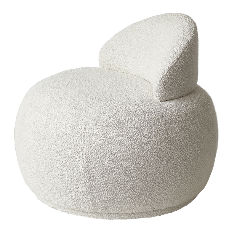 Кресло Boucle Snowball Armchair Белый в Ижевске | Loft Concept 