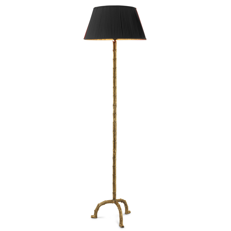 Торшер Eichholtz Floor Lamp Le Coultre Винтажная латунь Черный в Ижевске | Loft Concept 