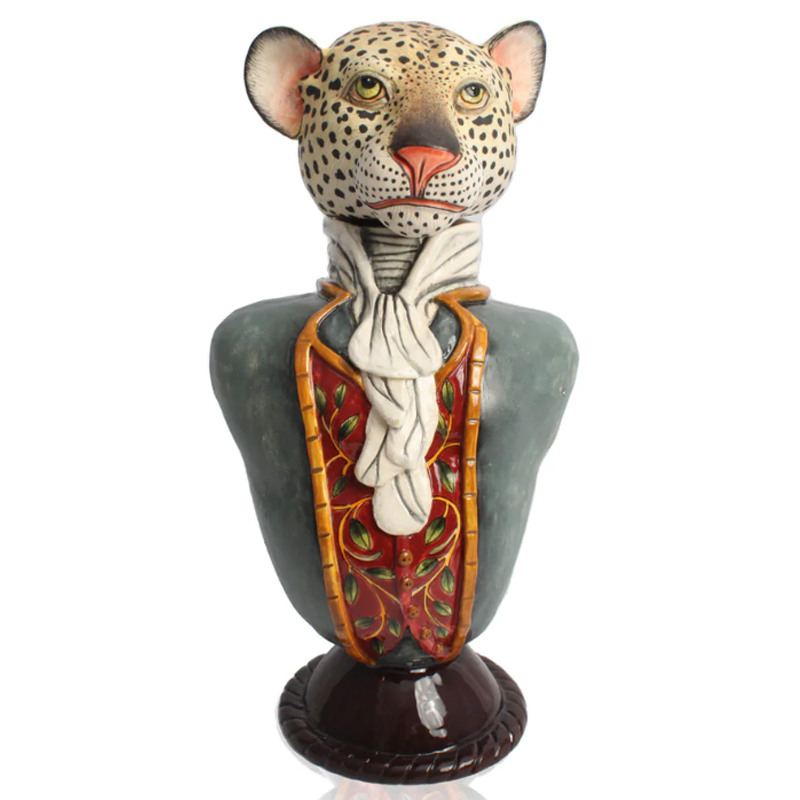 Статуэтка Leopard Figure Tureen Серый в Ижевске | Loft Concept 