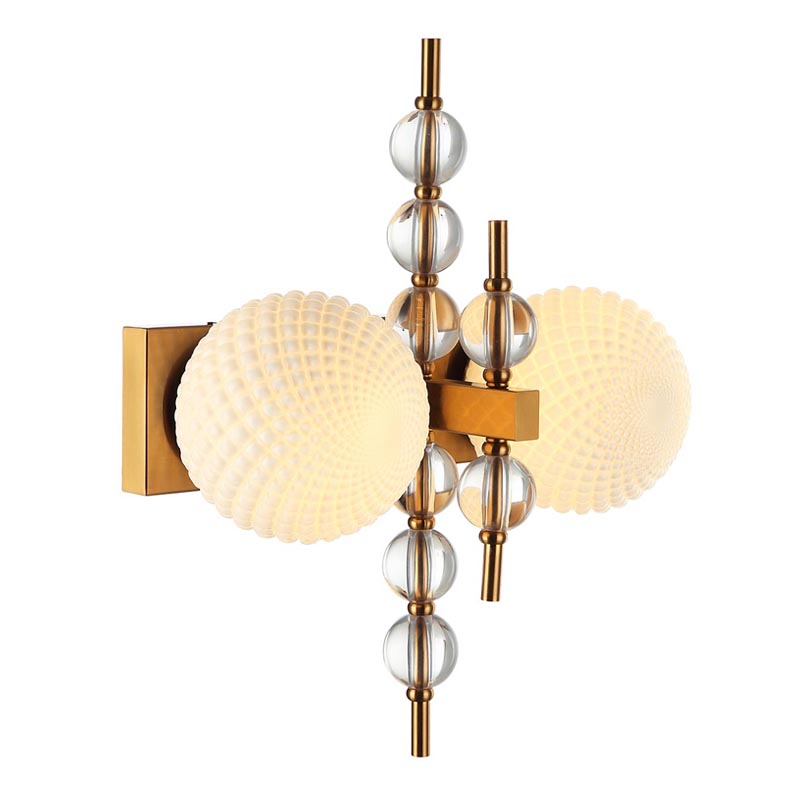 Бра Addelyn Sconce Белый Латунь в Ижевске | Loft Concept 