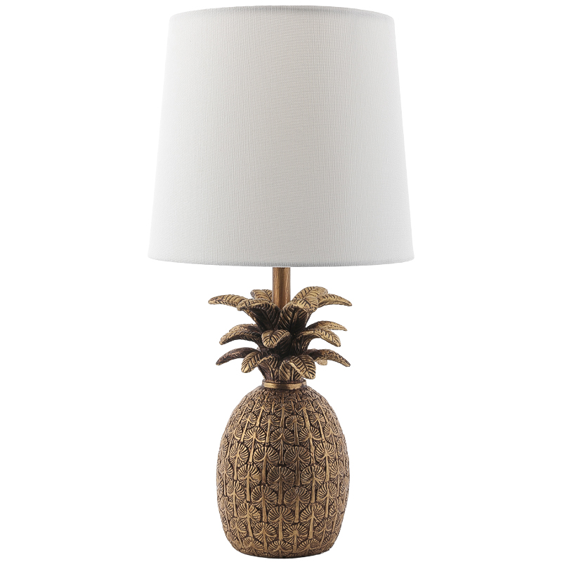 Настольная лампа Pineapple Table lamp Белый Золотой в Ижевске | Loft Concept 