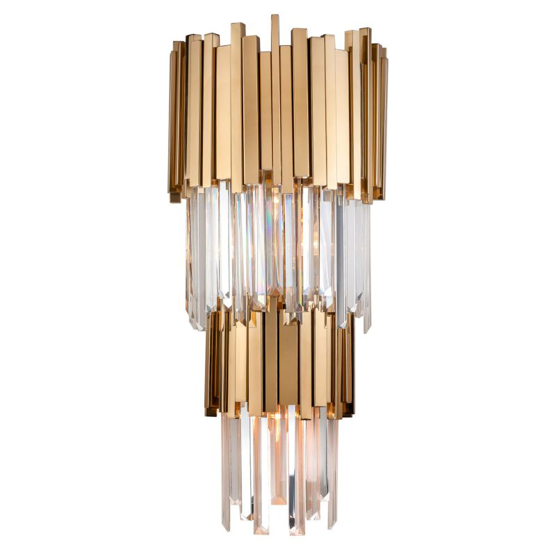 Бра Luxxu Modern Cascade Wall Lamp Gold 71 Золотой Прозрачное Стекло в Ижевске | Loft Concept 