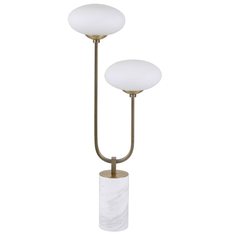 Oval Balls Mushrooms Table Lamp Brass Латунь Прозрачный белый в Ижевске | Loft Concept 