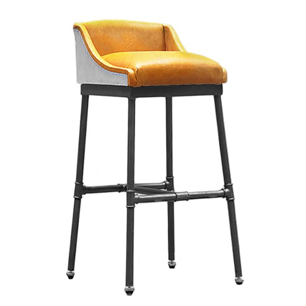 Барный стул Iron Scaffold Bar stool Yellow Желтый Темный хром в Ижевске | Loft Concept 