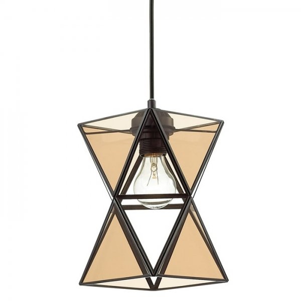 Подвесной светильник PolyPyramid Glass Pendant Cognac Янтарь (Amber) в Ижевске | Loft Concept 