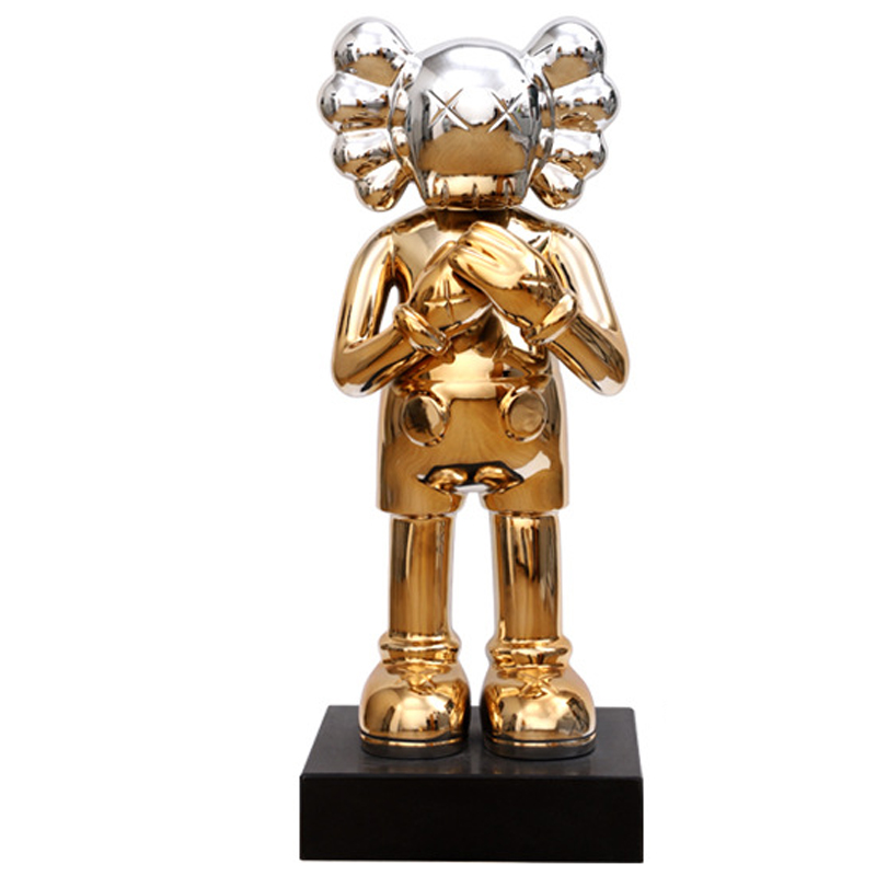 Статуэтка KAWS Gradient Gold Silver on stand Золотой Серебряный в Ижевске | Loft Concept 