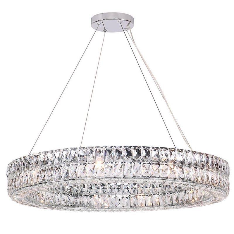 Люстра Crystal Regena Chrome Chandelier 18 Хром Прозрачный (Transparent) в Ижевске | Loft Concept 