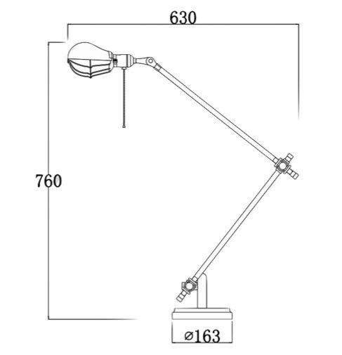 Настольный светильник Steampunk Extension Pole Table 2 в Ижевске