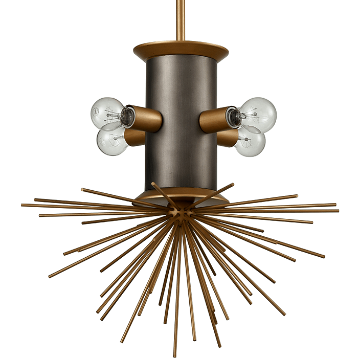 Подвесной светильник Hedgehog Chandelier Латунь в Ижевске | Loft Concept 