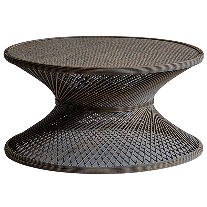 Кофейный стол Zaire Wicker Coffee Table Dark Коричневый в Ижевске | Loft Concept 