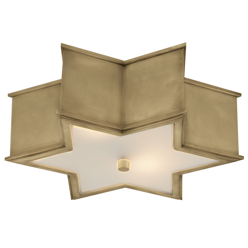 Потолочный светильник Звезда Sophia Flush Mount Brass Латунь в Ижевске | Loft Concept 