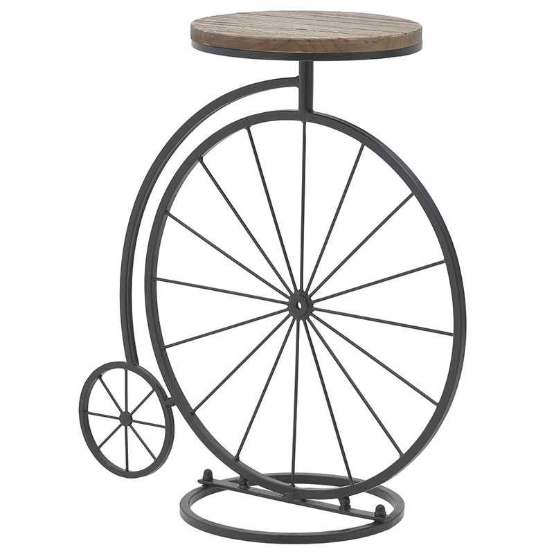 Приставной столик в виде велосипеда Penny-Farthing Side Table Черный Коричневый в Ижевске | Loft Concept 